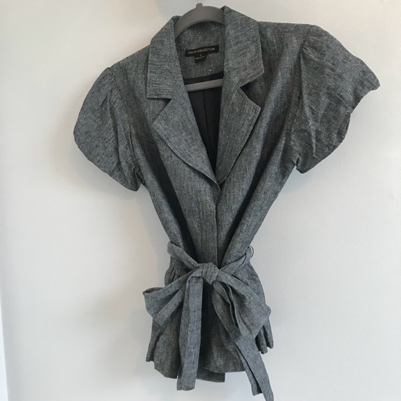 Dalia Collection Jackets & Blazers - Marbled short sleeve blazer